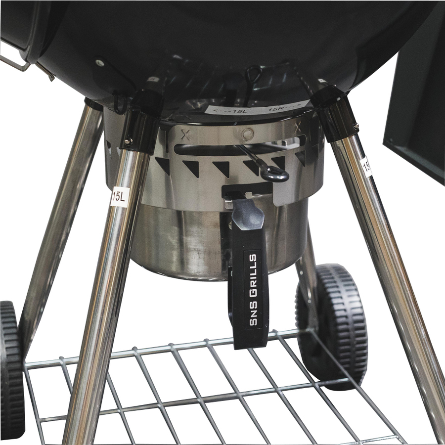 SNS Grills - Slow 'N Sear Kettle BBQ- Black - Image 3